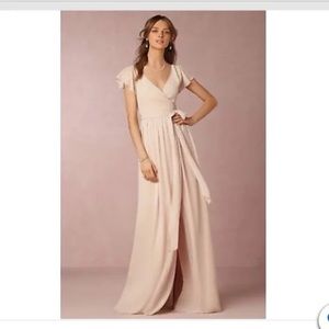 Ceremony By Joanna August Dorian Wedding Bridesmaids Dress Peach Large New
